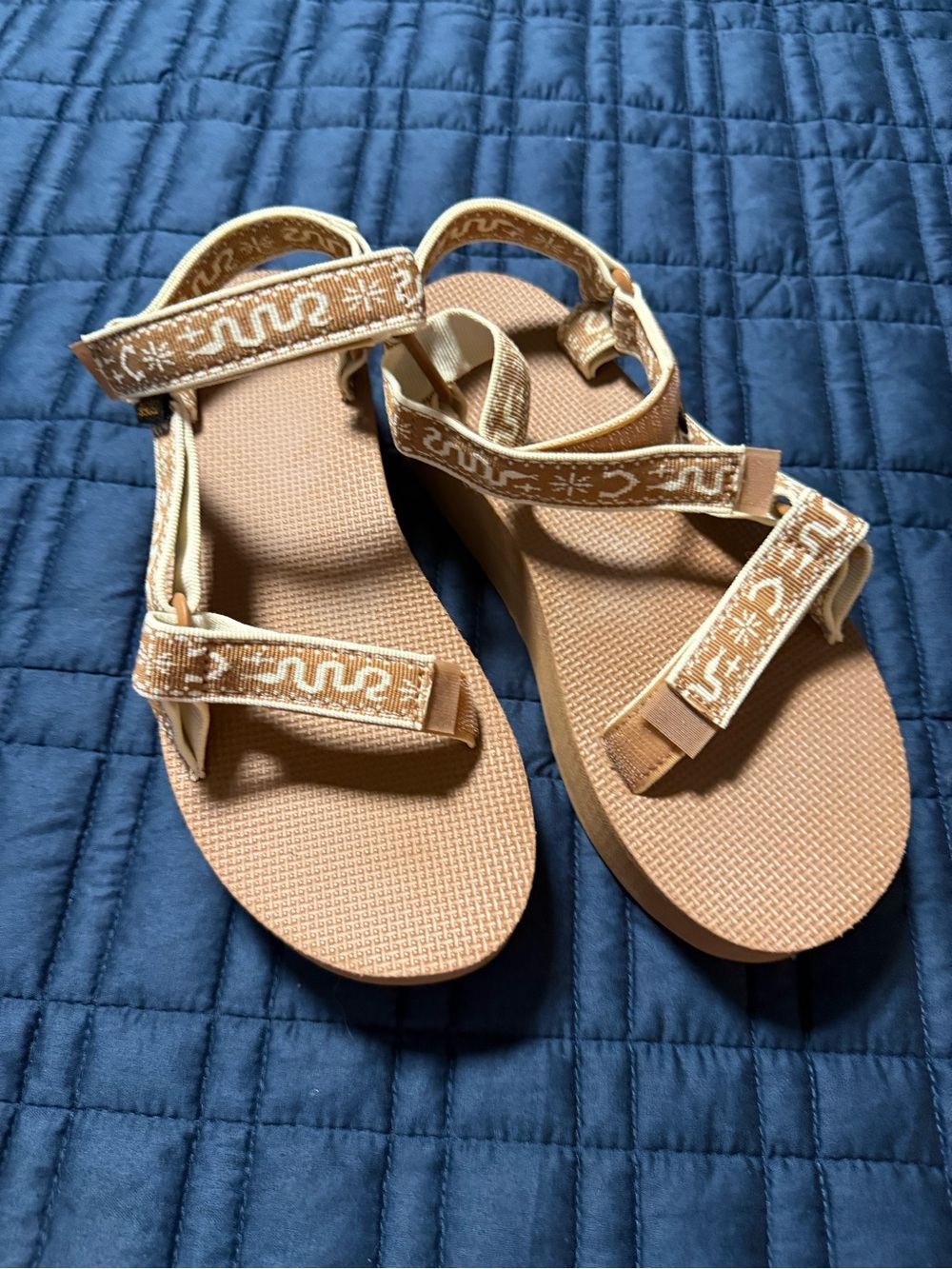 Teva Tan Woven-Pattern Sport Sandals